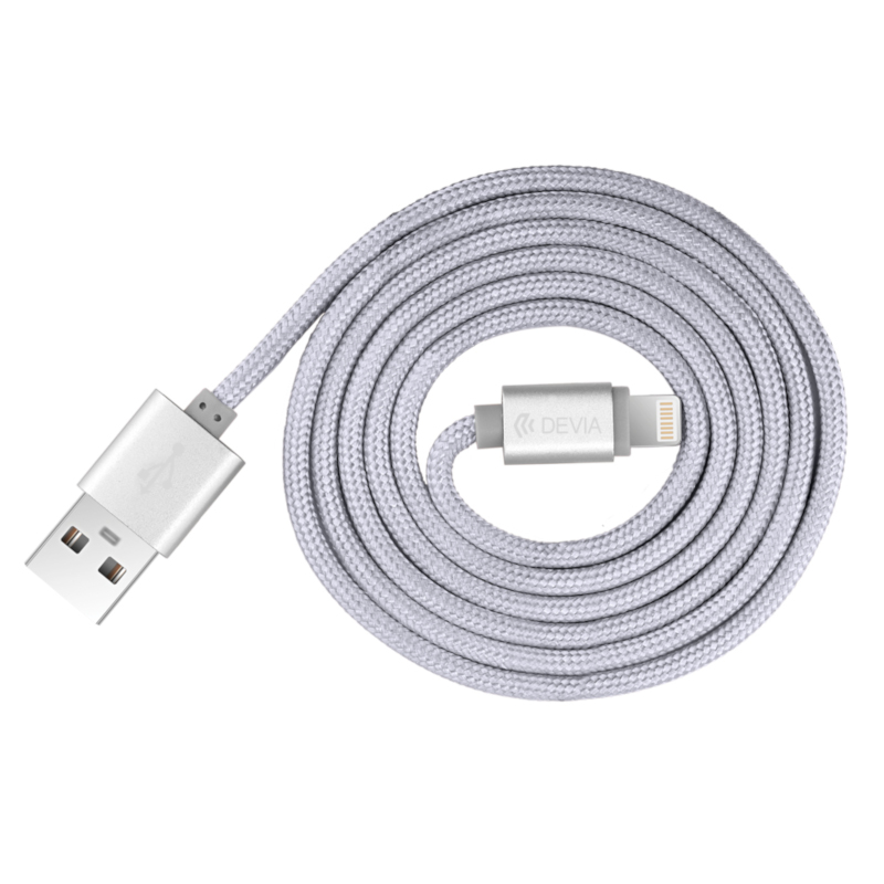 DEVIA Cable Reforzado Certificado MFI Lightning (iOS) 1,2 Metros